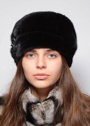 Шапка кубанка з хутра норки