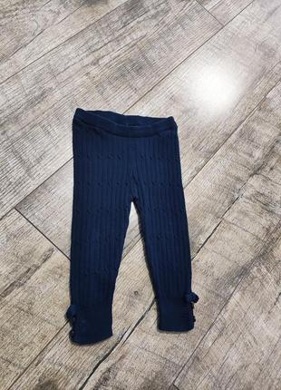 Штаны, лосины вязаные девочке, mayoral jeans, р. 80, 9-12мес., длинна 41см