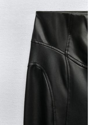 Кожаные леггинсы zara2 фото