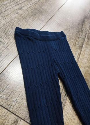 Штаны, лосины вязаные девочке, mayoral jeans, р. 80, 9-12мес., длинна 41см4 фото