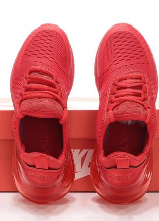 Жіночі кросівки найк аір макс червоні nike air max 270 red, женские кроссовки найк красные7 фото