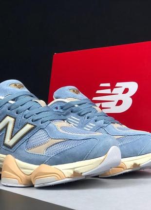 Женские кроссовки new balance 9060 бирюзовые замшевые, текстиль, весна/осень7 фото