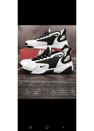 Nike zoom 2k /2000 white black2 фото