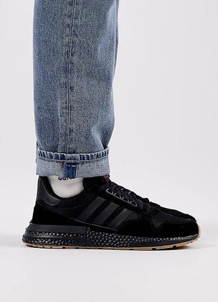 Adidas originals zx 500 black1 фото