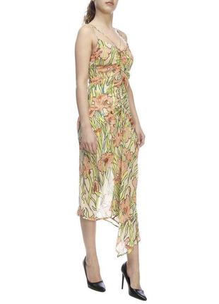 Шифонова сукня, сарафан на бретелях, літній, пляжний квітковий принт pinko1 фото