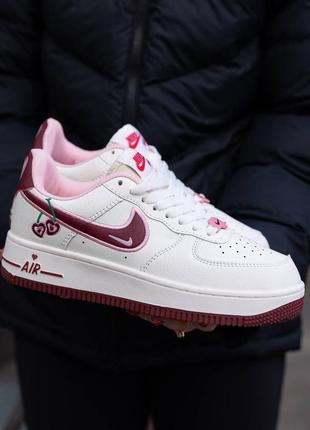 Женские кроссовки найк аир форс 1 лоу / nike air force 1 low valentine’s day