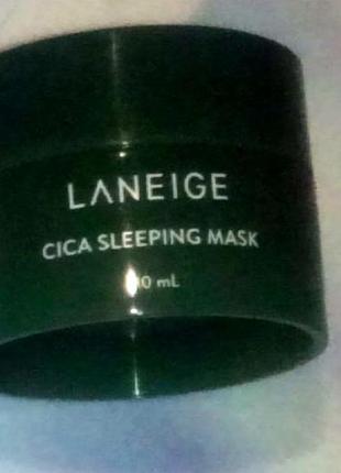 Laneige cica sleeping mask 10 мл маска для лица ночная скидка4 фото