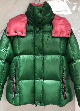 Moncler parana пуховик куртка монклер  зелёная зимняя