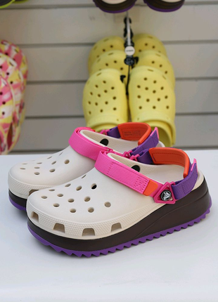 Crocs classic hiker clog white 206772-100 крокси сабо жіночі