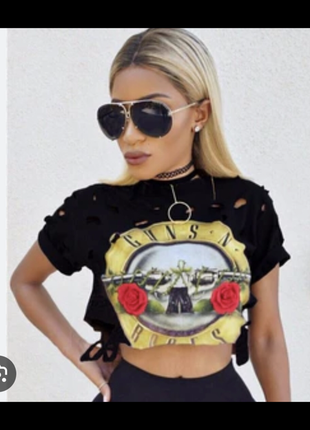 Майка топ коттон маечка guns roses2 фото