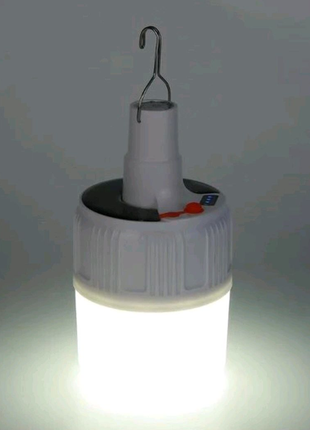Аварійна лампа led ліхтарик світильник працює від powerbank та us2 фото