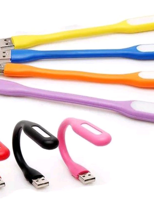 Usb led ліхтарик юсб підсвічування світильник гнучкий лампа ліхта6 фото