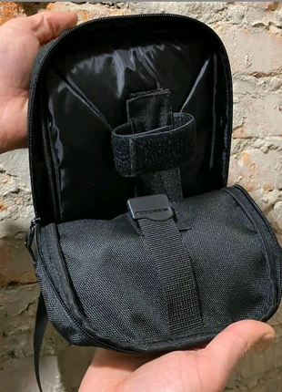 Тактична сумка чоловіча чорна з кордуру4 фото