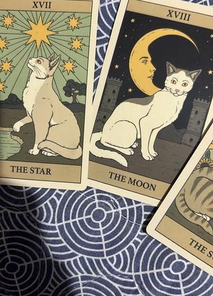 Карты таро «коты правят миром» / cats rulе the earth tarot9 фото