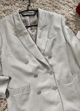 Стильный двубортный пиджак вискоза/шелк,madame collection германия,р.38-405 фото