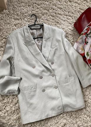 Стильный двубортный пиджак вискоза/шелк,madame collection германия,р.38-406 фото