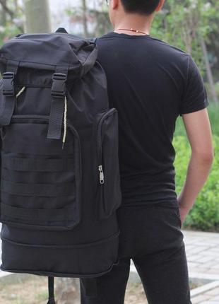 Тактический рюкзак большой водонепроницаемый рюкзак состоит из двух широко открывающихся отделений1 фото