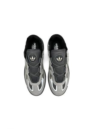 Чоловічі кросівки adidas originals niteball gray black сірі повсякденні кросівки адідас7 фото