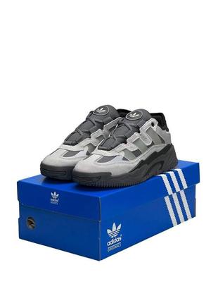 Чоловічі кросівки adidas originals niteball gray black сірі повсякденні кросівки адідас5 фото
