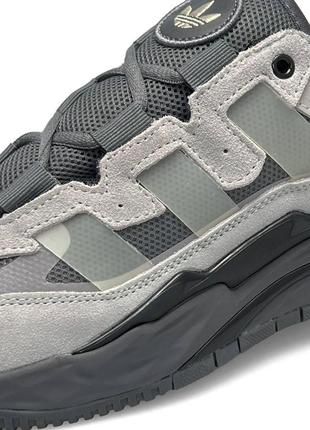 Чоловічі кросівки adidas originals niteball gray black сірі повсякденні кросівки адідас3 фото