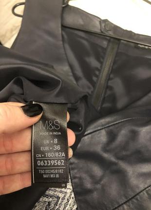 Платье marks&spencer шкіра m&s кожа натуральной мягкой кожи кожа кожейстильное модное обалденное3 фото