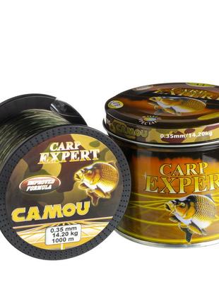 Леска carp expert camou 1000м 0.35мм 14.2 кг леска рыболовная