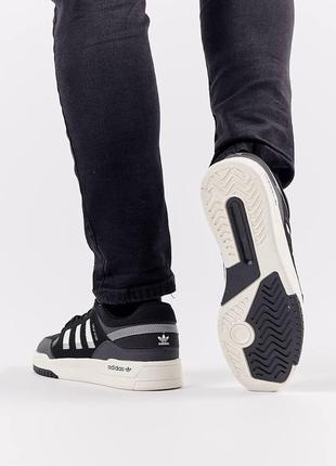 Мужские кроссовки adidas originals drop step gray black черные спортивные кожаные кроссовки адидас10 фото