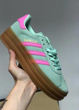 Adidas gazelle mint1 фото