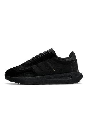 Мужские кроссовки adidas originals retropy e5 all black черные замшевые спортивные кроссовки адидас