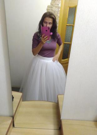 Шикарная пышная юбка фатиновая в пол свадьбы, девишники, фотосессии4 фото