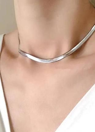 Короткая цепочка из нержавеющей стали stainless steel. медицинская сталь