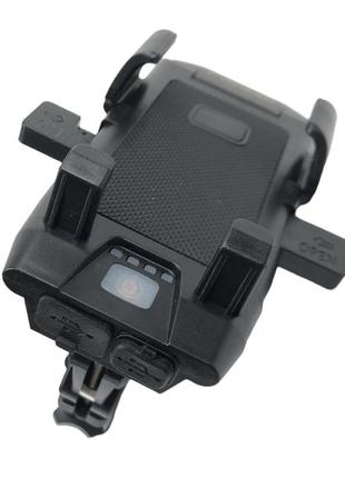 Фара + сигнал + утримувач телефону holder usb з акумулятором 2 діода поворотна4 фото