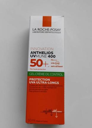 Anthelios oil correct, солнцезащитный корректирующий гель-крем la roche-posay ля рош защита от солнца spf50+5 фото