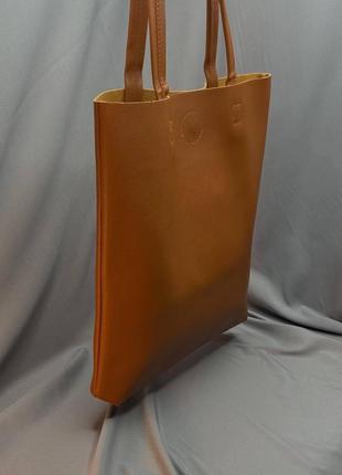 Жіноча шкіряна сумка шопер для повсягдення3 фото