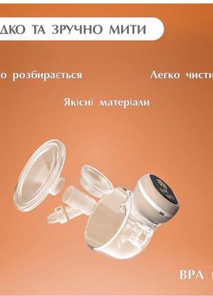 Молокоотсос электрический на аккумуляторе noxon wearable сенсорный портативный...