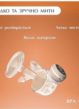 Молокоотсос электрический на аккумуляторе noxon wearable сенсорный портативный беспроводной молокоотсос (wps09)3 фото