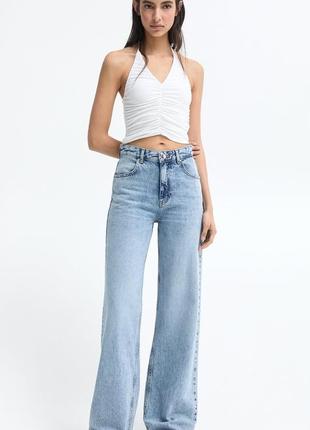 Джинси труби pull&bear wide leg