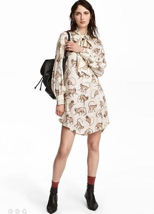 Стильное платье h&amp;m с обезьянками. 3