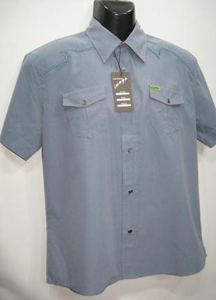 Мужская рубашка с коротким рукавом diesel р.50 (048rk) (только в указанном размере, только 1 шт)3 фото