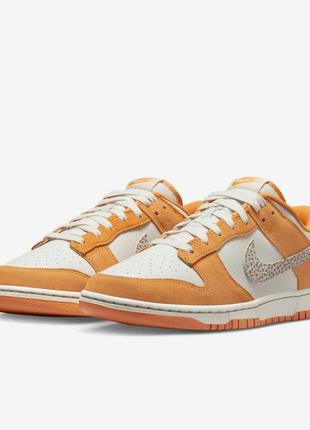 Кроссовки nike dunk low safari swoosh kumquat