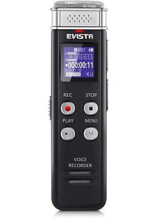 Evistr 16gb цифровой диктофон, голосовой диктофон с воспроизведением