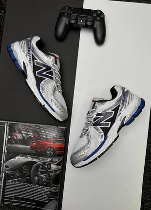 Чоловічі кросівки new balance 860v2 white silver navy2 фото