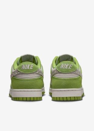 Кроссовки nike dunk low safari swoosh chlorophyll5 фото