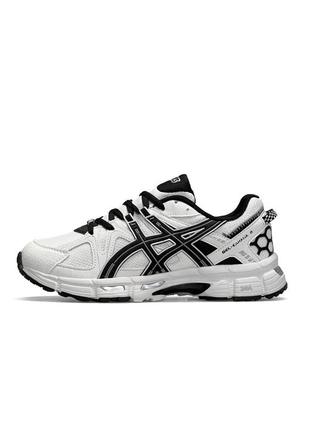 Мужские кроссовки asics gel kahana 8 white black белый спортивные кроссовки асикс гель кахана 8 демисезонные