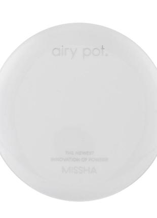 Пудра для лица missha airy pot pressed powder mint1 фото