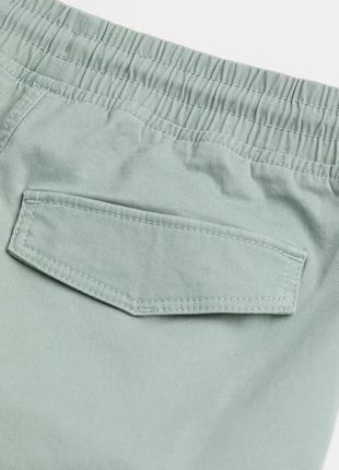 Коттоновые шорты карго цвет светлый хаки3 фото