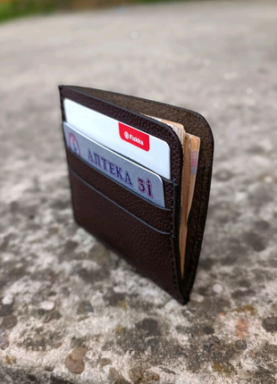 Картхолдер шкіряний , гаманець з натуральної шкіри5 фото