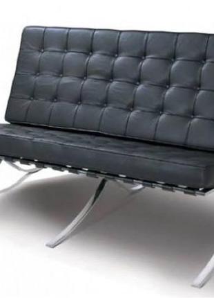 Дизайнерское кресло barcelona чёрное.