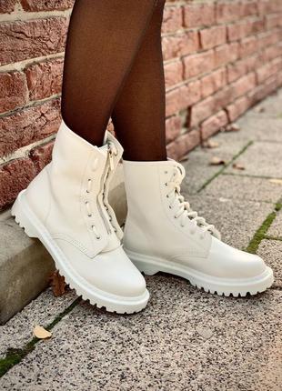 Черевики 1460 sinclair mono white lux ботинки