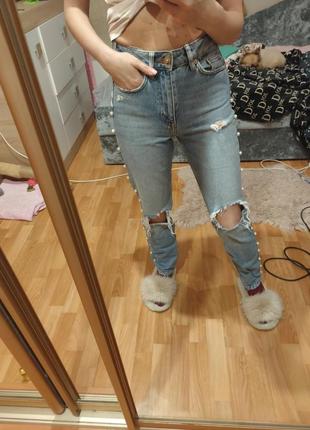 Момы джинсы рваные1 фото